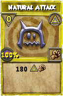 Wizard101 Myth spell card: Natural Attack, Spell ID 4200