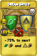 Wizard101 Death spell card: Dream Shield, Spell ID 4211