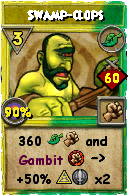 Wizard101 Life spell card: Swamp-clops, Spell ID 4218