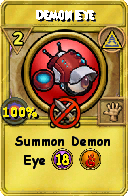 Wizard101 Myth spell card: Demon Eye, Spell ID 4231