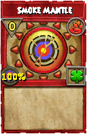 Wizard101 Fire spell card: Smoke Mantle, Spell ID 4235