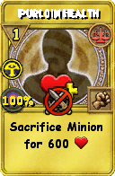 Wizard101 Balance spell card: Purloin Health, Spell ID 4237