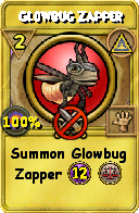 Wizard101 Myth spell card: Glowbug Zapper, Spell ID 4246