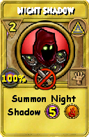Wizard101 Myth spell card: Night Shadow, Spell ID 4247