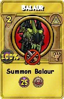 Wizard101 Myth spell card: Balaur, Spell ID 4249