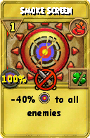 Wizard101 Fire spell card: Smoke Screen, Spell ID 4267