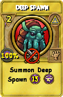 Wizard101 Myth spell card: Deep Spawn, Spell ID 4343