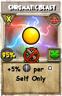 Wizard101 Balance spell card: Chromatic Blast, Spell ID 4364