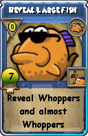 Wizard101 Fishing spell card: Reveal Large Fish, Spell ID 4375