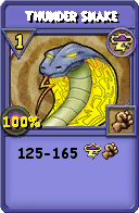 Wizard101 Storm spell card: Thunder Snake, Spell ID 4413