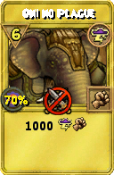 Wizard101 Storm spell card: Oni no Plague, Spell ID 4432