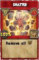 Wizard101 Fire spell card: Shatter, Spell ID 4453