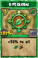 Wizard101 Life spell card: Life Global, Spell ID 4466
