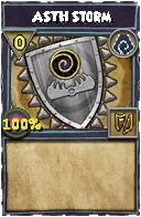Wizard101 Shadow spell card: ASTH Storm, Spell ID 4493