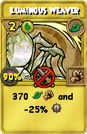 Wizard101 Life spell card: Luminous Weaver, Spell ID 4502