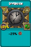Wizard101 Myth spell card: Diversion, Spell ID 4526