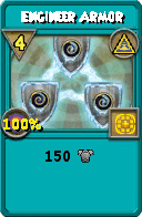 Wizard101 Myth spell card: Engineer Armor, Spell ID 4528