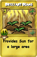 Wizard101 Gardening spell card: Brilliant Beams, Spell ID 4540