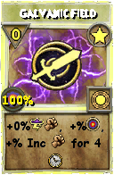 Wizard101 Star spell card: Galvanic Field, Spell ID 4551