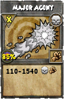 Wizard101 Death spell card: Major Agony, Spell ID 4556