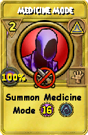 Wizard101 Myth spell card: Medicine Mode, Spell ID 4560