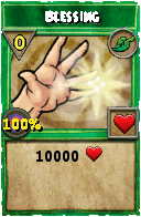 Wizard101 Life spell card: Blessing, Spell ID 4598