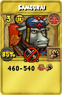 Wizard101 Balance spell card: Samoorai, Spell ID 4602