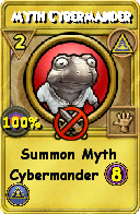 Wizard101 Myth spell card: Myth Cybermander, Spell ID 4633