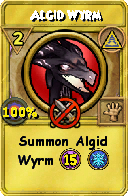 Wizard101 Myth spell card: Algid Wyrm, Spell ID 4645