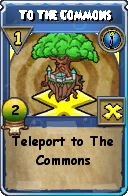 Wizard101 Cantrips spell card: To The Commons, Spell ID 4653
