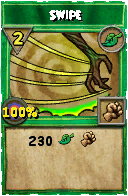 Wizard101 Life spell card: Swipe, Spell ID 4670