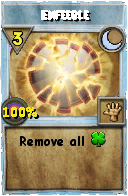Wizard101 Moon spell card: Enfeeble, Spell ID 4680