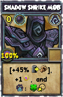 Wizard101 Shadow spell card: Shadow Shrike MOB, Spell ID 4682
