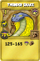 Wizard101 Storm spell card: Thunder Snake, Spell ID 4702