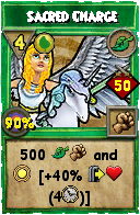 Wizard101 Life spell card: Sacred Charge, Spell ID 4706