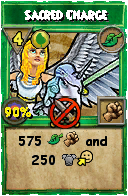 Wizard101 Life spell card: Sacred Charge, Spell ID 4707