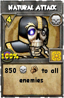 Wizard101 Death spell card: Natural Attack, Spell ID 4711