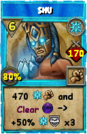 Wizard101 Ice spell card: Shu, Spell ID 4726