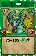 Wizard101 Life spell card: Imp, Spell ID 4730