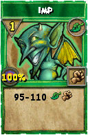 Wizard101 Life spell card: Imp, Spell ID 4731