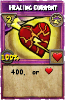 Wizard101 Storm spell card: Healing Current, Spell ID 4734