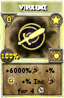 Wizard101 Star spell card: Virulence, Spell ID 4742