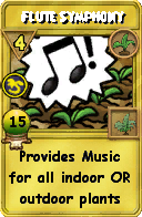 Wizard101 Gardening spell card: Flute Symphony, Spell ID 4750