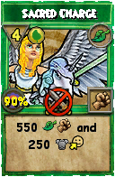 Wizard101 Life spell card: Sacred Charge, Spell ID 4762
