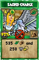 Wizard101 Life spell card: Sacred Charge, Spell ID 4791