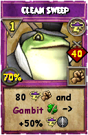 Wizard101 Storm spell card: Clean Sweep, Spell ID 4815