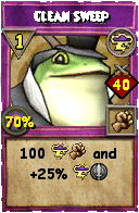 Wizard101 Storm spell card: Clean Sweep, Spell ID 4819