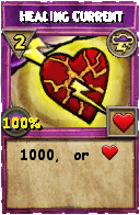 Wizard101 Storm spell card: Healing Current, Spell ID 4836