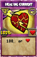 Wizard101 Storm spell card: Healing Current, Spell ID 4837