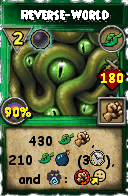 Wizard101 Life spell card: Reverse-World, Spell ID 4842